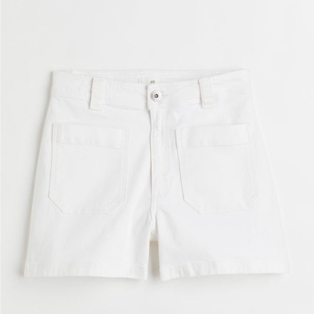 H&M White Denim Shorts